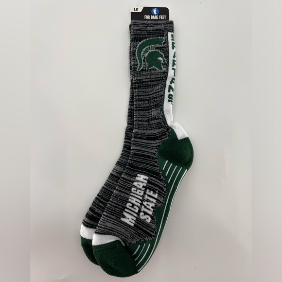 For Bare Feet Other - the bare feet michigan state spartans socks large